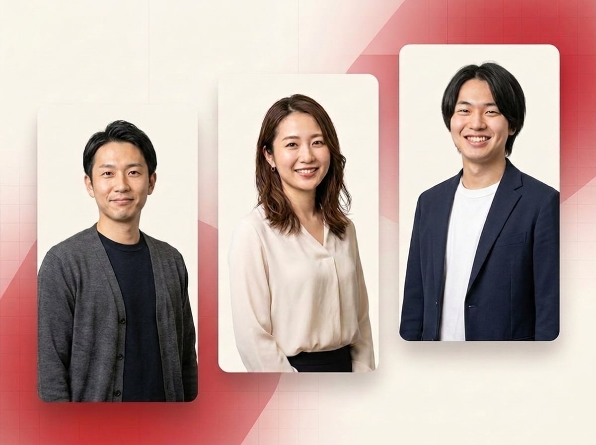 デジタルマーケティング領域の営業代行を担当する専任チームのメンバー3名
